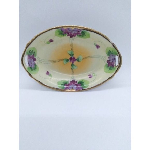 Nippon Japan handpainted TT trinket dish - Picture 3 of 10